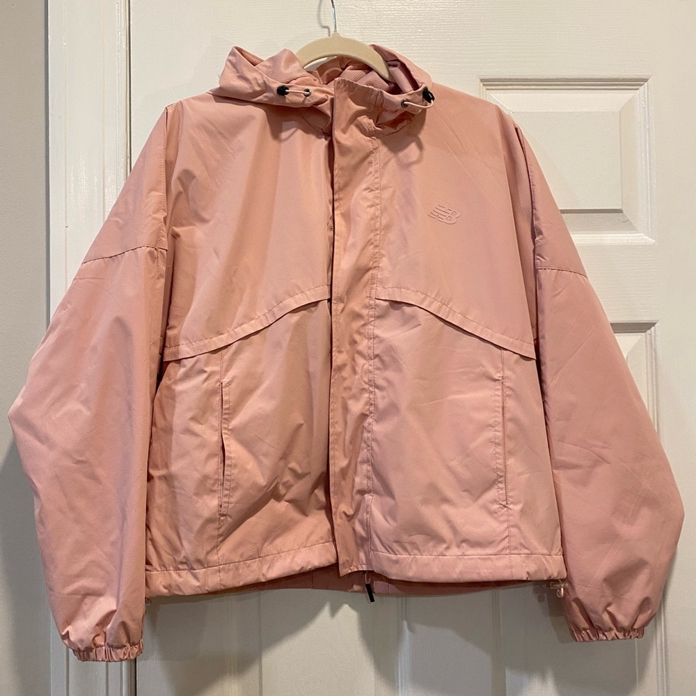 New Balance Pink Hooded Windbreaker Jacket